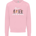 Masters of Rock Band Music Heavy Metal Kids Sweatshirt Jumper Light Pink