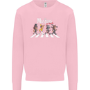 Masters of Rock Band Music Heavy Metal Kids Sweatshirt Jumper Light Pink