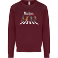 Masters of Rock Band Music Heavy Metal Kids Sweatshirt Jumper Maroon