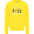Masters of Rock Band Music Heavy Metal Kids Sweatshirt Jumper Yellow