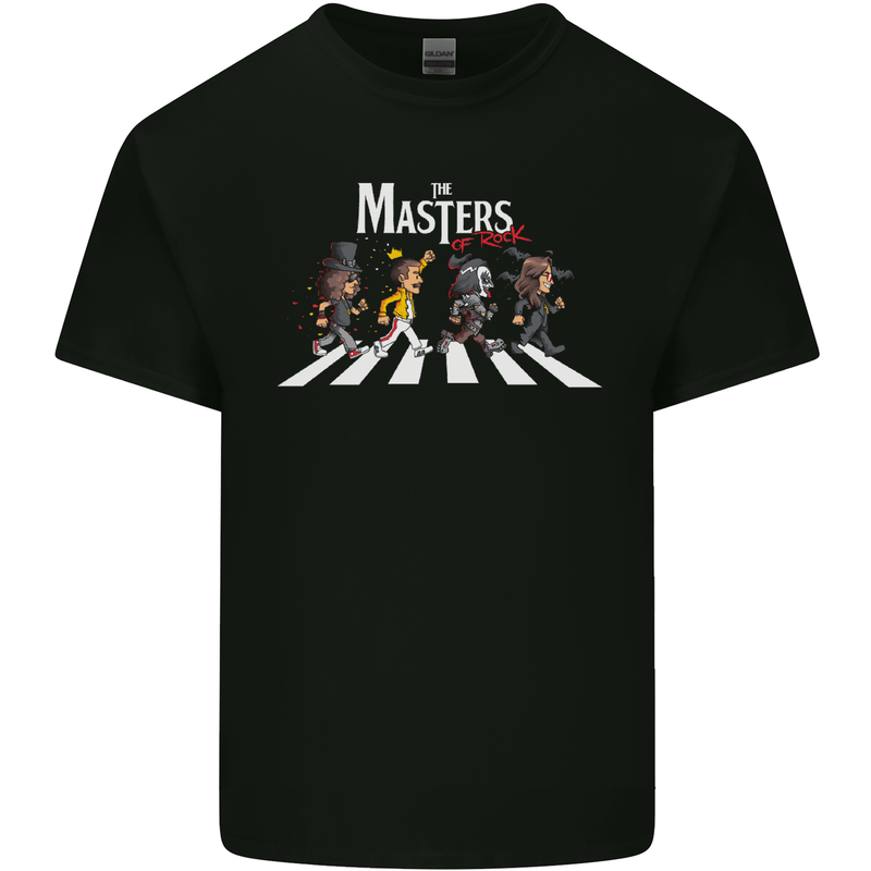 Masters of Rock Band Music Heavy Metal Kids T-Shirt Childrens Black