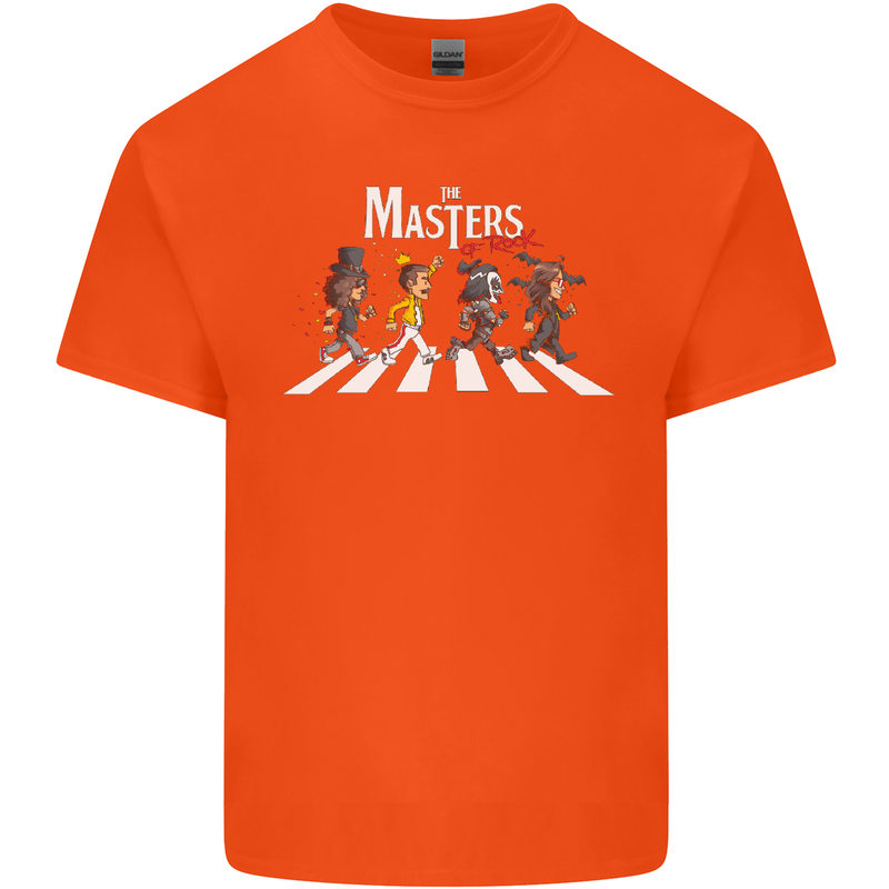 Masters of Rock Band Music Heavy Metal Kids T-Shirt Childrens Orange