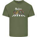 Masters of Rock Band Music Heavy Metal Mens Cotton T-Shirt Tee Top Military Green