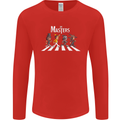 Masters of Rock Band Music Heavy Metal Mens Long Sleeve T-Shirt Red