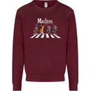 Masters of Rock Band Music Heavy Metal Mens Sweatshirt Jumper Maroon