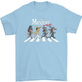 Masters of Rock Band Music Heavy Metal Mens T-Shirt Cotton Gildan Light Blue