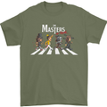 Masters of Rock Band Music Heavy Metal Mens T-Shirt Cotton Gildan Military Green