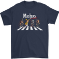 Masters of Rock Band Music Heavy Metal Mens T-Shirt Cotton Gildan Navy Blue