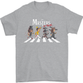 Masters of Rock Band Music Heavy Metal Mens T-Shirt Cotton Gildan Sports Grey