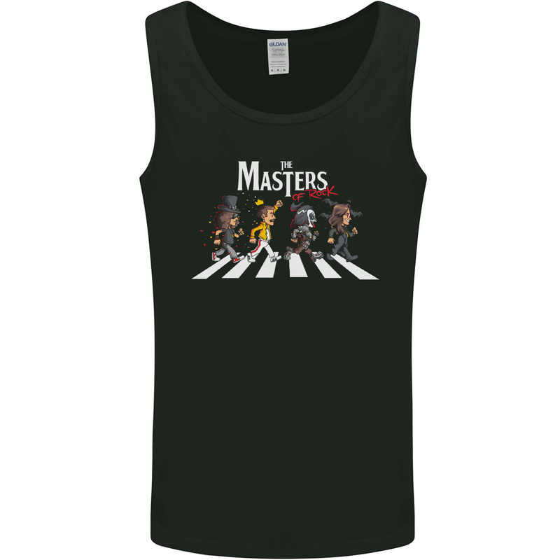 Masters of Rock Band Music Heavy Metal Mens Vest Tank Top Black