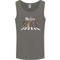 Masters of Rock Band Music Heavy Metal Mens Vest Tank Top Charcoal
