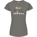 Masters of Rock Band Music Heavy Metal Womens Petite Cut T-Shirt Charcoal