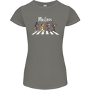 Masters of Rock Band Music Heavy Metal Womens Petite Cut T-Shirt Charcoal