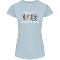 Masters of Rock Band Music Heavy Metal Womens Petite Cut T-Shirt Light Blue