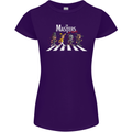 Masters of Rock Band Music Heavy Metal Womens Petite Cut T-Shirt Purple