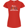 Masters of Rock Band Music Heavy Metal Womens Petite Cut T-Shirt Red
