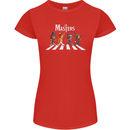 Masters of Rock Band Music Heavy Metal Womens Petite Cut T-Shirt Red