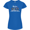Masters of Rock Band Music Heavy Metal Womens Petite Cut T-Shirt Royal Blue