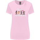 Masters of Rock Band Music Heavy Metal Womens Wider Cut T-Shirt Light Pink