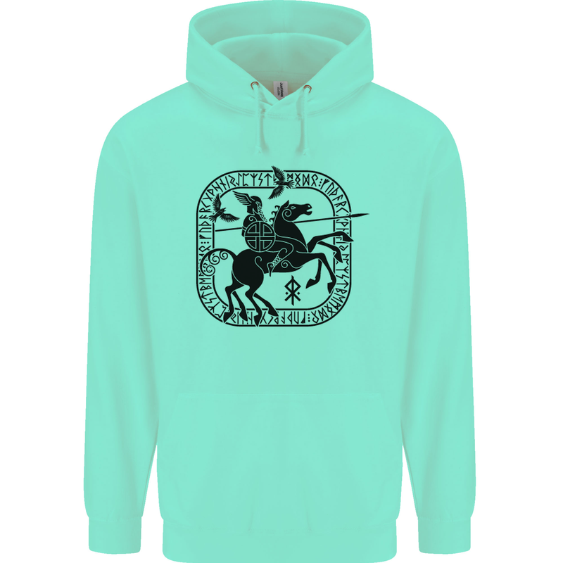 Masters of the Sea Vikings Valhalla Sailing Sailor Childrens Kids Hoodie Peppermint
