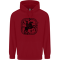 Masters of the Sea Vikings Valhalla Sailing Sailor Childrens Kids Hoodie Red