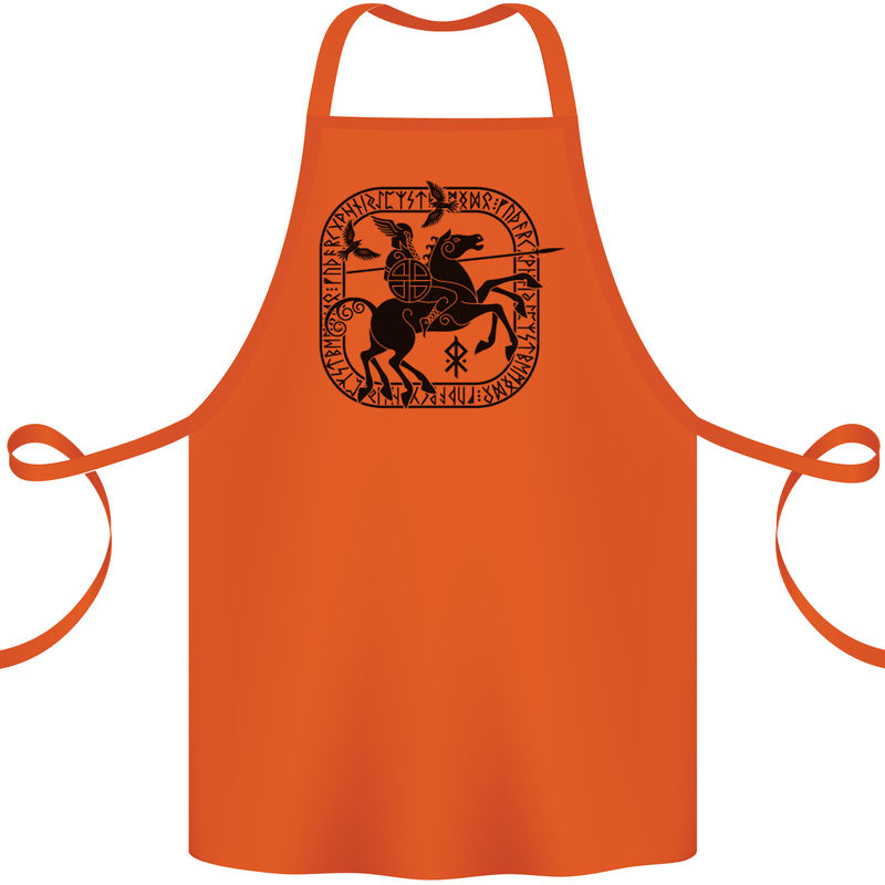 Masters of the Sea Vikings Valhalla Sailing Sailor Cotton Apron 100% Organic Orange