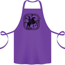 Masters of the Sea Vikings Valhalla Sailing Sailor Cotton Apron 100% Organic Purple
