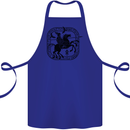 Masters of the Sea Vikings Valhalla Sailing Sailor Cotton Apron 100% Organic Royal Blue