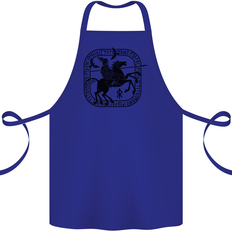 Masters of the Sea Vikings Valhalla Sailing Sailor Cotton Apron 100% Organic Royal Blue