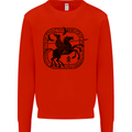 Masters of the Sea Vikings Valhalla Sailing Sailor Kids Sweatshirt Jumper Bright Red