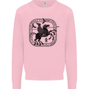 Masters of the Sea Vikings Valhalla Sailing Sailor Kids Sweatshirt Jumper Light Pink
