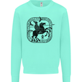 Masters of the Sea Vikings Valhalla Sailing Sailor Kids Sweatshirt Jumper Peppermint