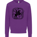 Masters of the Sea Vikings Valhalla Sailing Sailor Kids Sweatshirt Jumper Purple