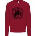 Masters of the Sea Vikings Valhalla Sailing Sailor Kids Sweatshirt Jumper Red