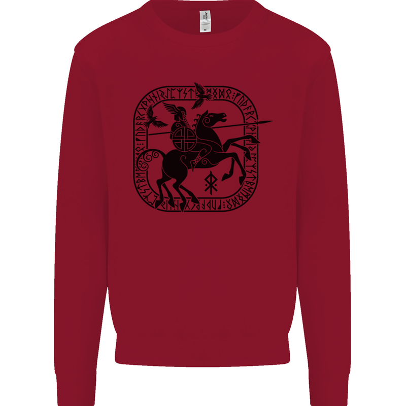 Masters of the Sea Vikings Valhalla Sailing Sailor Kids Sweatshirt Jumper Red