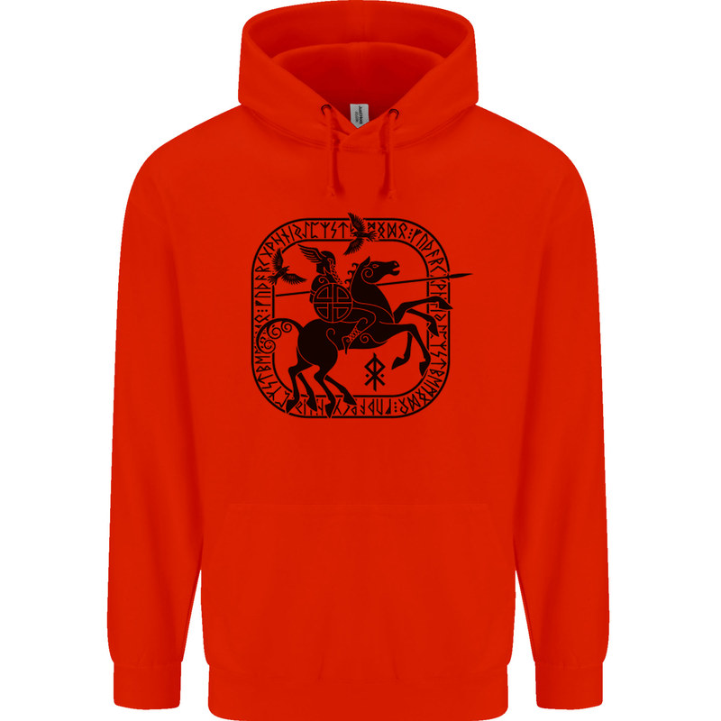 Masters of the Sea Vikings Valhalla Sailing Sailor Mens 80% Cotton Hoodie Bright Red