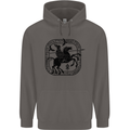 Masters of the Sea Vikings Valhalla Sailing Sailor Mens 80% Cotton Hoodie Charcoal
