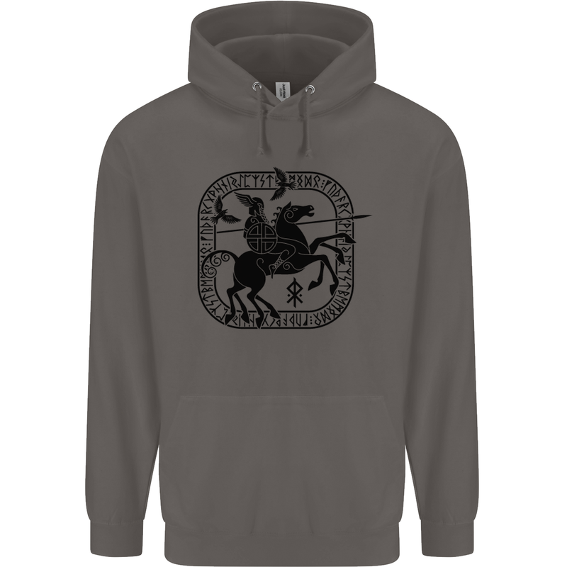 Masters of the Sea Vikings Valhalla Sailing Sailor Mens 80% Cotton Hoodie Charcoal