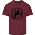 Masters of the Sea Vikings Valhalla Sailing Sailor Mens Cotton T-Shirt Tee Top Maroon