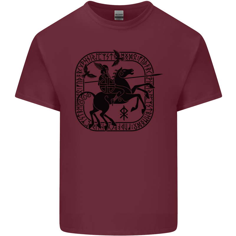 Masters of the Sea Vikings Valhalla Sailing Sailor Mens Cotton T-Shirt Tee Top Maroon