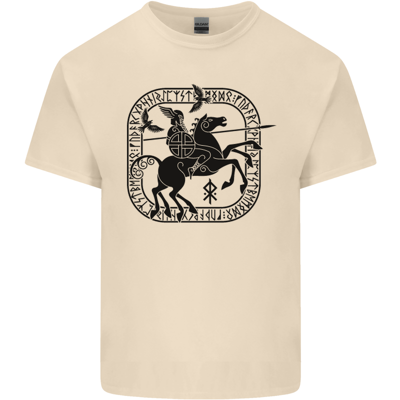 Masters of the Sea Vikings Valhalla Sailing Sailor Mens Cotton T-Shirt Tee Top Natural