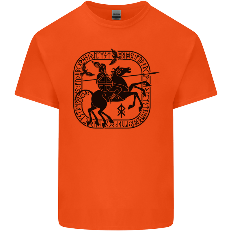 Masters of the Sea Vikings Valhalla Sailing Sailor Mens Cotton T-Shirt Tee Top Orange