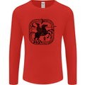 Masters of the Sea Vikings Valhalla Sailing Sailor Mens Long Sleeve T-Shirt Red