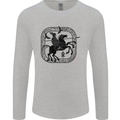 Masters of the Sea Vikings Valhalla Sailing Sailor Mens Long Sleeve T-Shirt Sports Grey