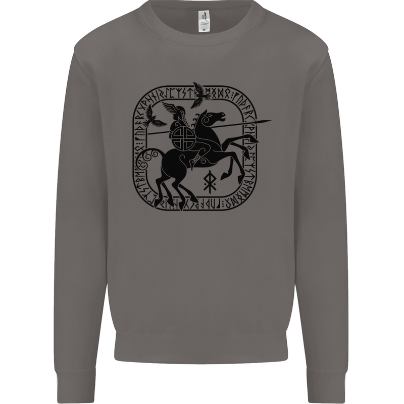 Masters of the Sea Vikings Valhalla Sailing Sailor Mens Sweatshirt Jumper Charcoal