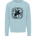 Masters of the Sea Vikings Valhalla Sailing Sailor Mens Sweatshirt Jumper Light Blue