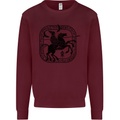 Masters of the Sea Vikings Valhalla Sailing Sailor Mens Sweatshirt Jumper Maroon