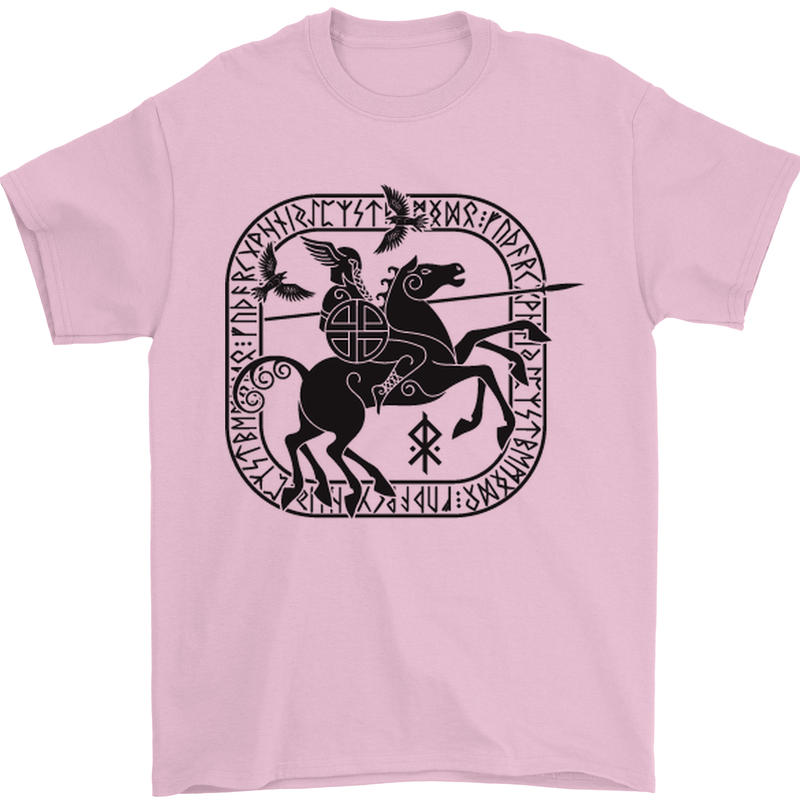 Masters of the Sea Vikings Valhalla Sailing Sailor Mens T-Shirt Cotton Gildan Light Pink