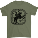 Masters of the Sea Vikings Valhalla Sailing Sailor Mens T-Shirt Cotton Gildan Military Green