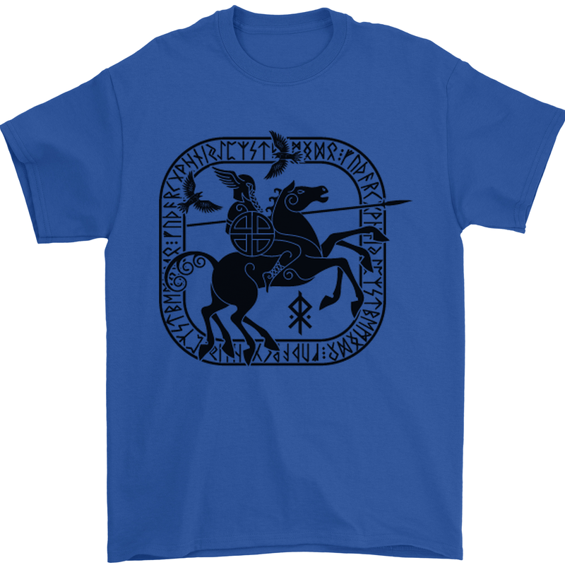 Masters of the Sea Vikings Valhalla Sailing Sailor Mens T-Shirt Cotton Gildan Royal Blue